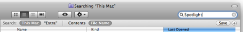 Spotlight now easily allows searching by file name!